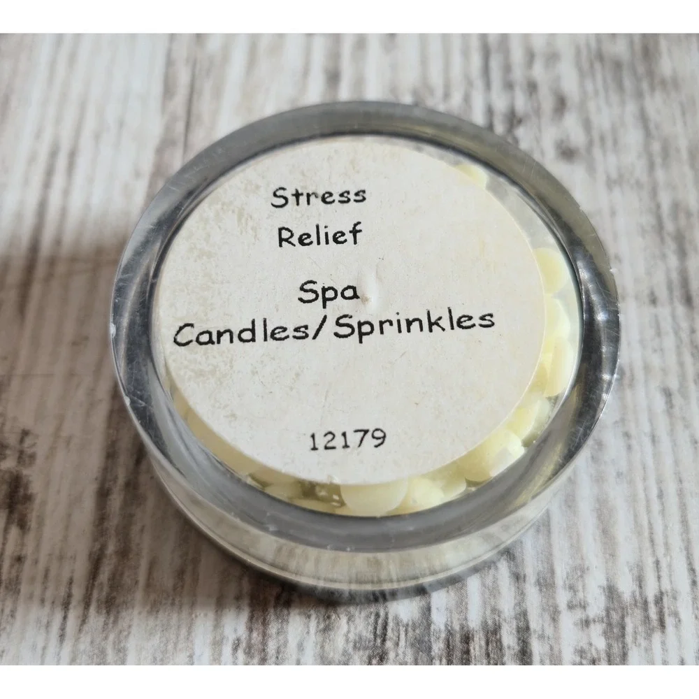 Pink Zebra Stress Relief Spa Sprinkles Wax Melt Jar 1-1/8 oz Including Jar